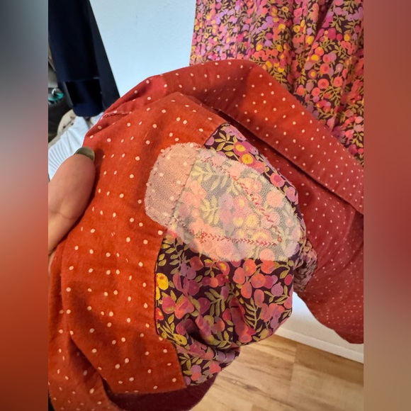 Dosa Liberty Midi Slip Dress 100% Cotton Floral Tank Pink Size 3 Medium EUC - Picture 11 of 11